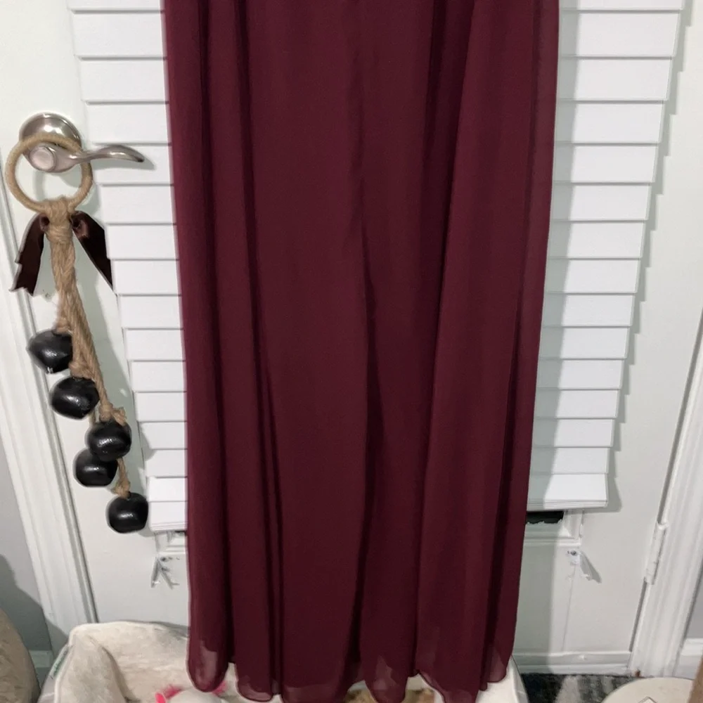 $50 SALE Mori Lee Wine Gown - Picture 11 of 11